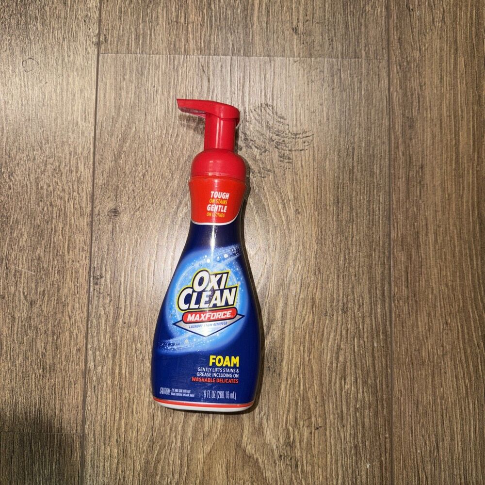 RARE OxiClean MaxForce Foam Laundry Stain Remover 9 Fl Oz Tough on Stains NEW